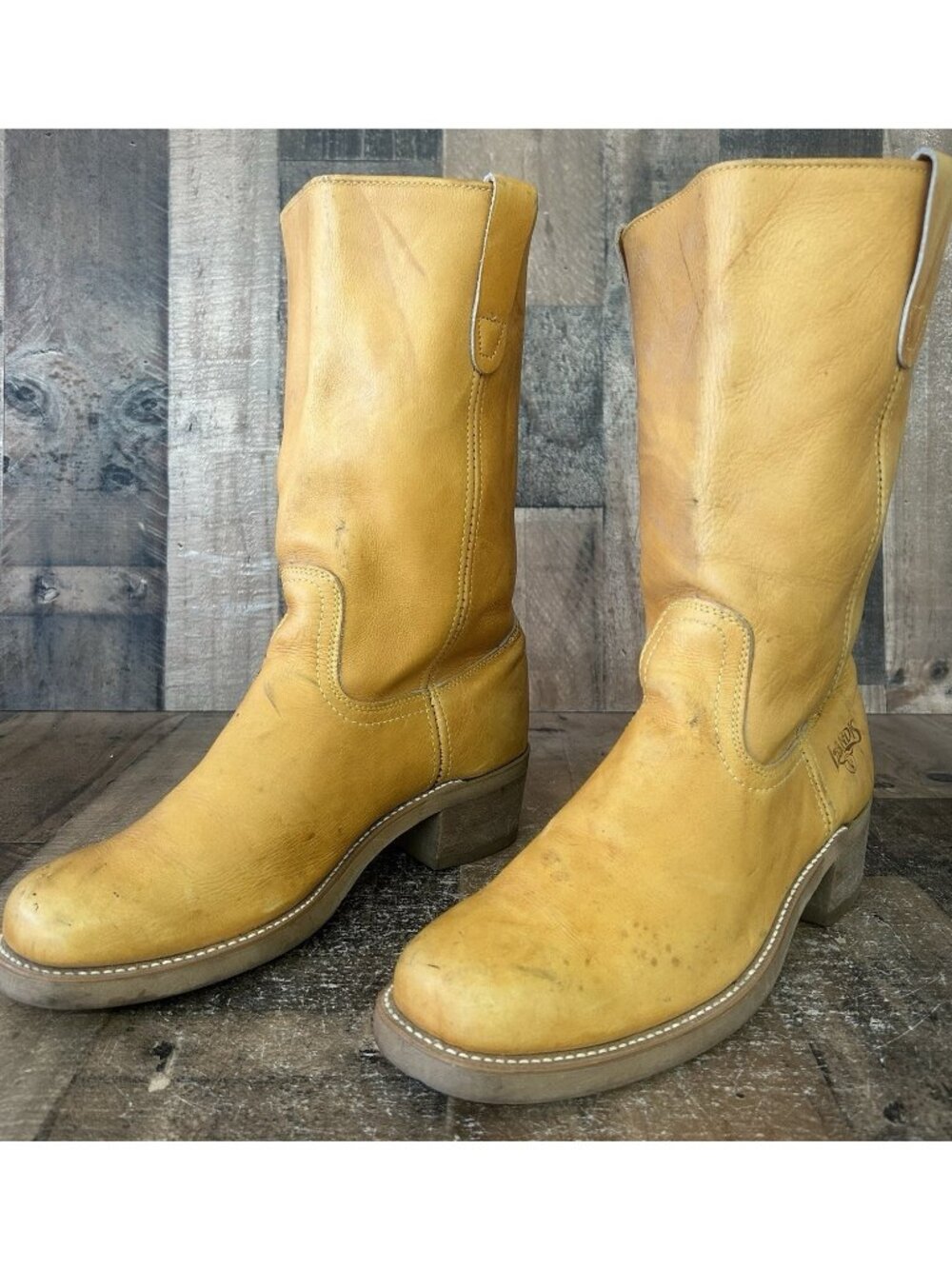 Landis Vintage Campus Banana Boots Mens 10.5 D
